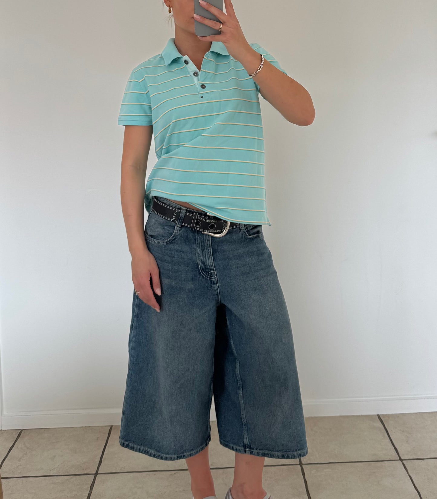 Stribet polo