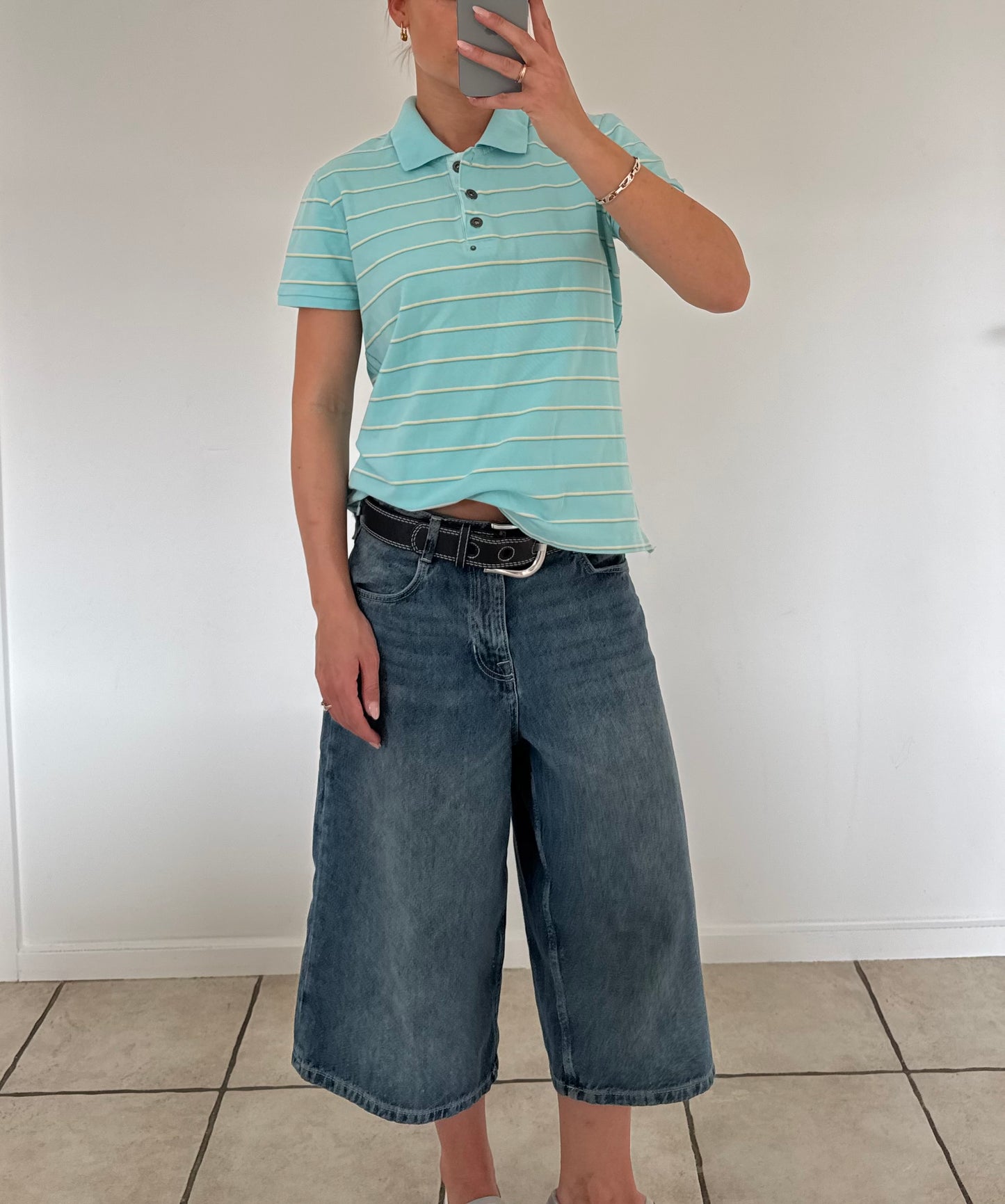 Stribet polo