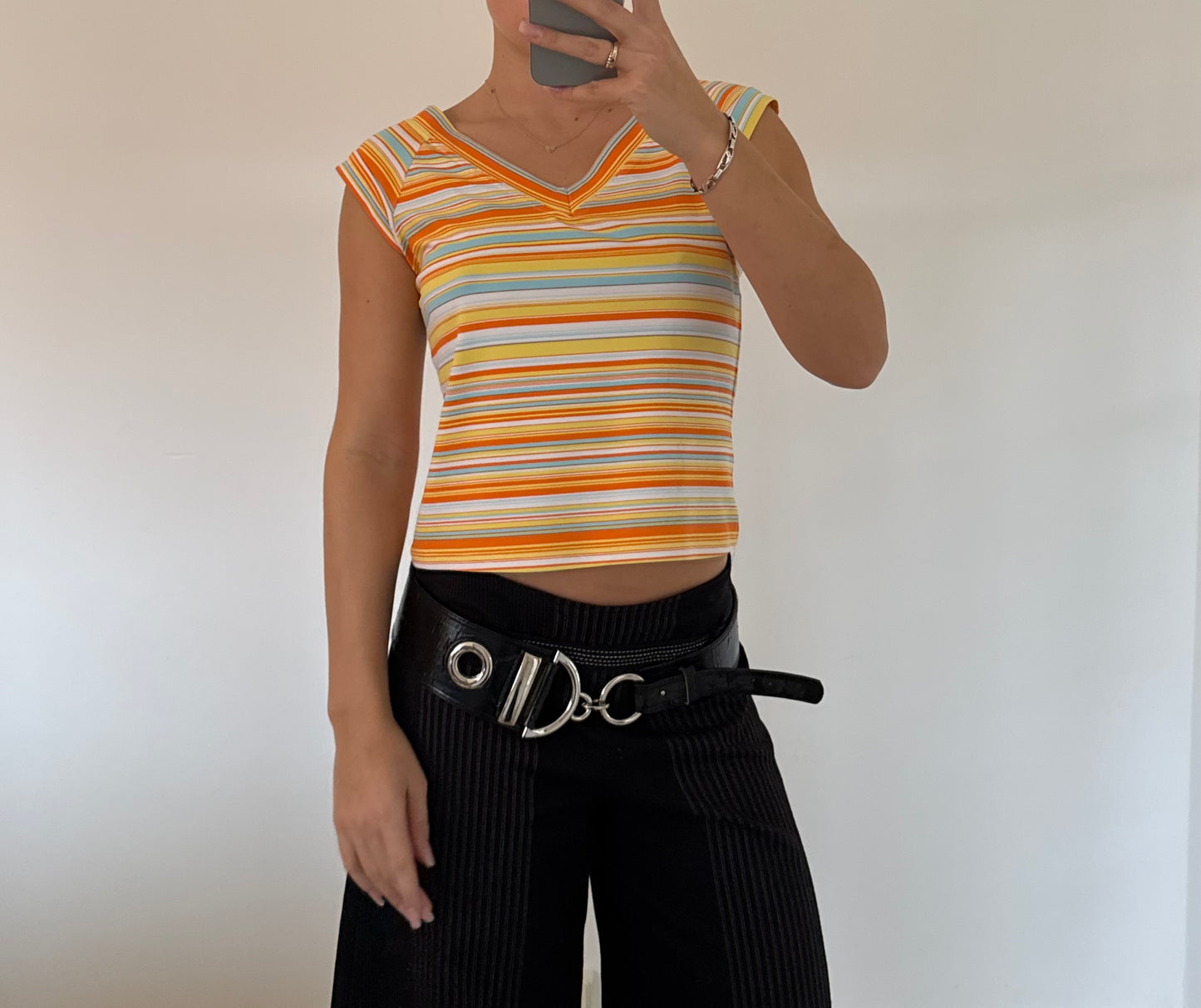 Stribet top