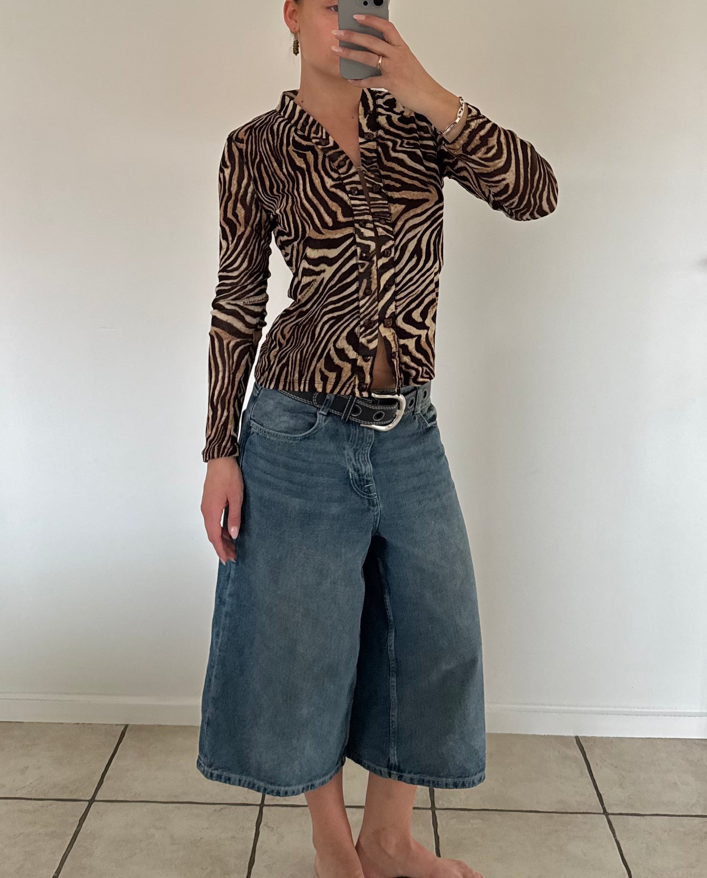 Mesh bluse