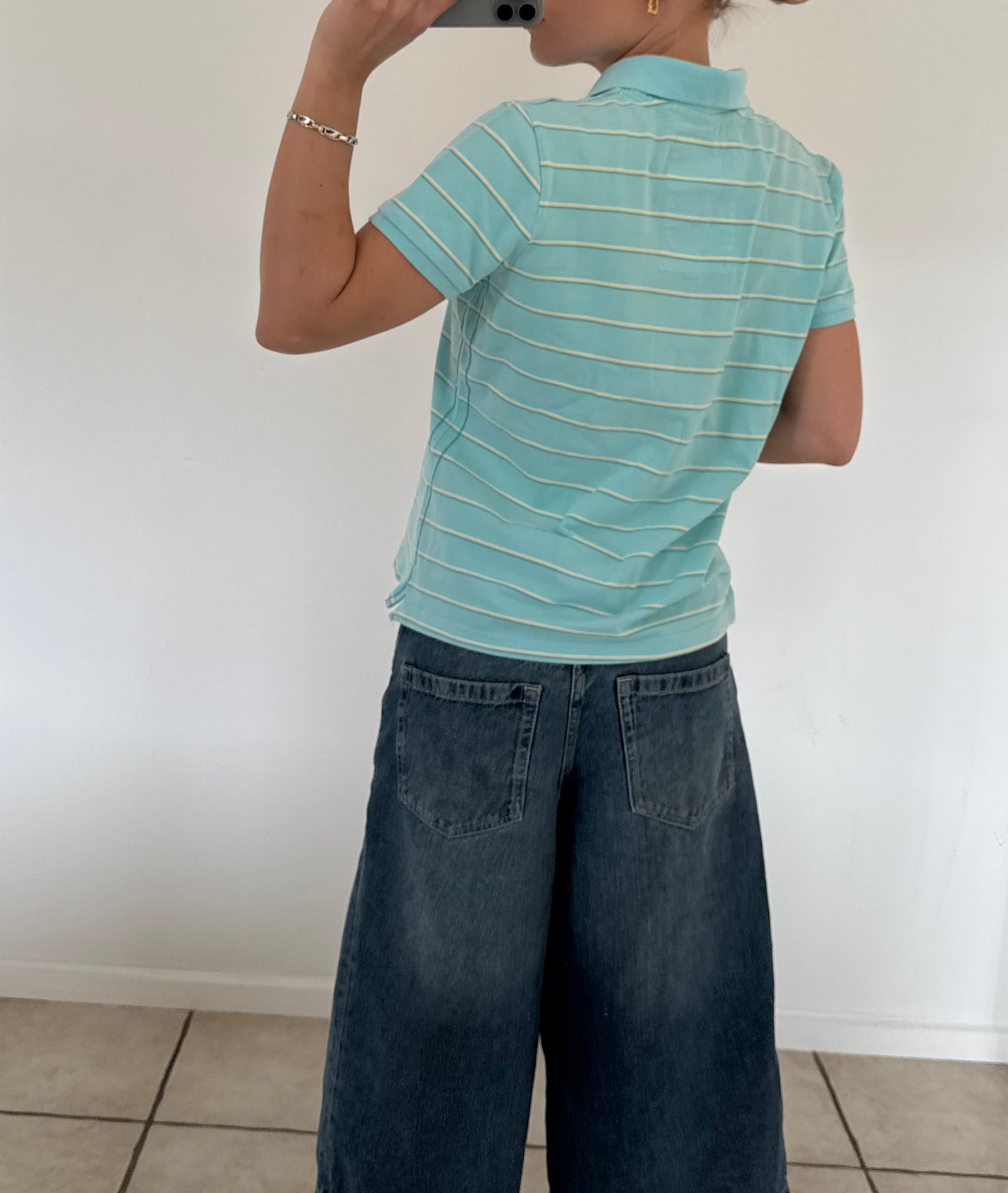 Stribet polo
