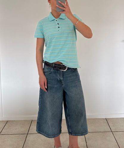 Stribet polo