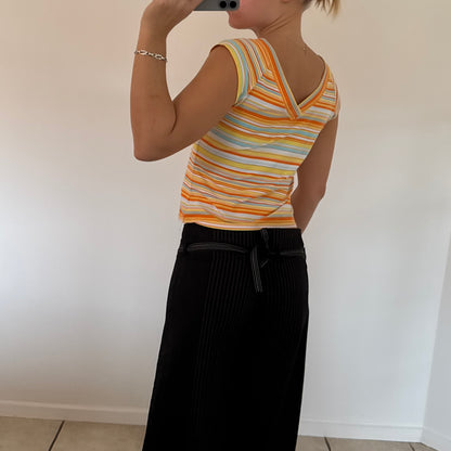 Stribet top