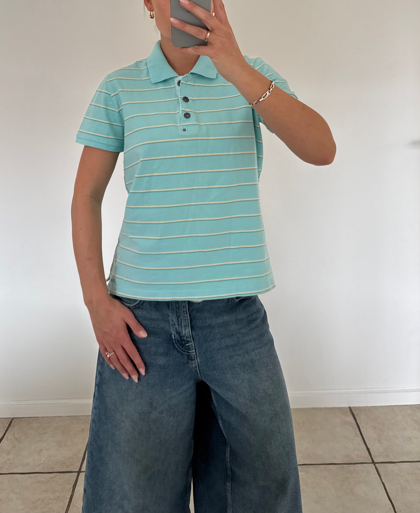Stribet polo